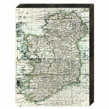 CLEAN CHOICE Map of Ireland Rustic Design Reclaimed Wood Wall Decor CL2974234